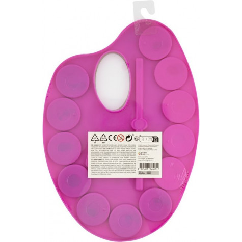 GRAFIX Paleta s vodovými barvami a štětcem - růžová ~ 2