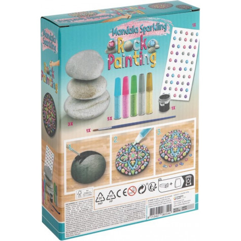 GRAFIX Malování na kamínky: Mandala Sparkling ~ 6