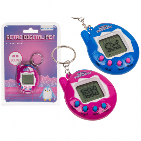 Retro digitální zvířátko Tamagoči hra - růžové ~ 4