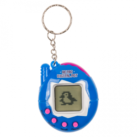 Retro digitální zvířátko Tamagoči hra - modré ~ 2