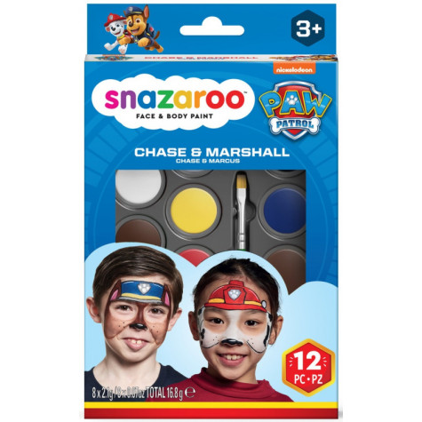 Snazaroo Sada 8 barev na obličej Tlapková patrola: Chase & Marshall ~ 1