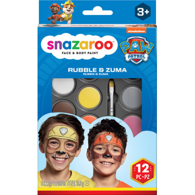 Snazaroo Sada 8 barev na obličej Tlapková patrola: Rubble & Zuma