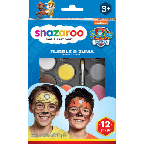 Snazaroo Sada 8 barev na obličej Tlapková patrola: Rubble & Zuma ~ 1