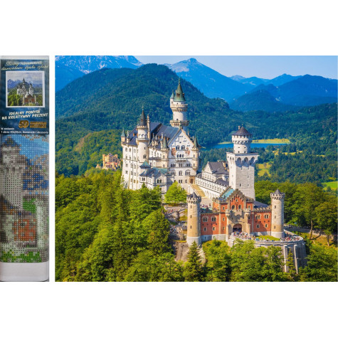 Norimpex Diamantový obrázek malování 30x40cm - Zámek Neuschwanstein ~ 1