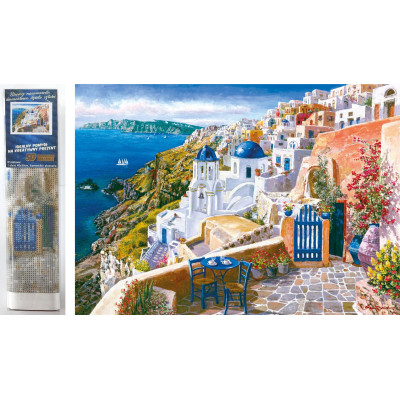 Norimpex Diamantový obrázek malování 30x40cm - Santorini