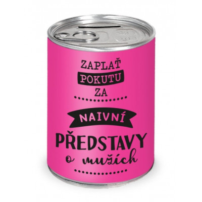 Nekupto Humorná pokladnička - Naivní představy o mužích
