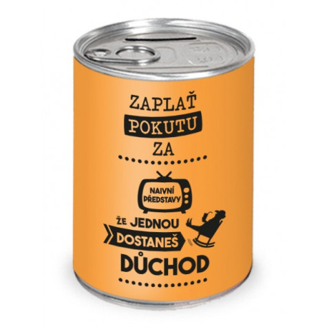 Nekupto Humorná pokladnička - Naivní představy o důchodu ~ 1