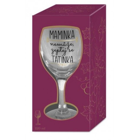 Albi Sklenice na víno 220 ml - Maminka ~ 2