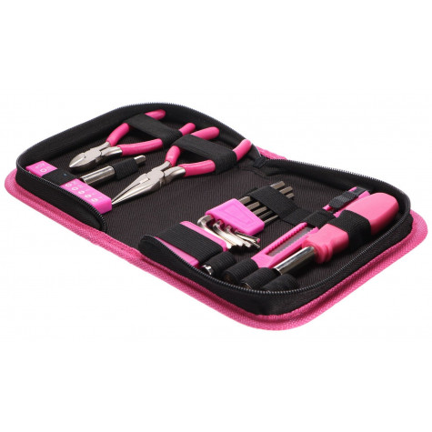 SIXTOL Sada nářadí Home pink 26 ks ~ 3