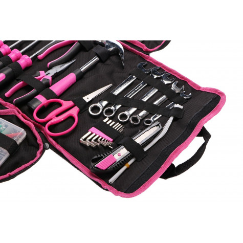 SIXTOL Sada nářadí Home pink bag 120 ks ~ 5