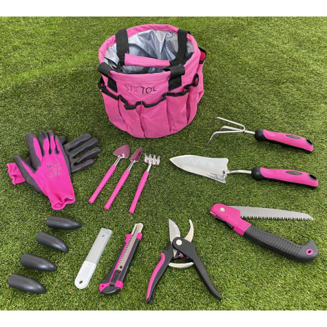 SIXTOL Sada zahradního nářadí Garden pink 10 ks ~ 2
