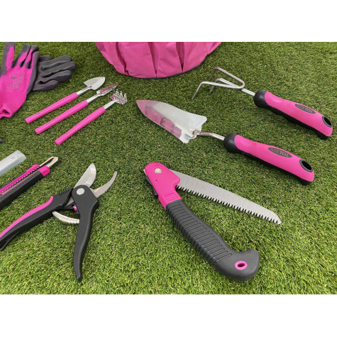 SIXTOL Sada zahradního nářadí Garden pink 10 ks ~ 4