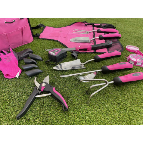 SIXTOL Sada zahradního nářadí Garden pink 12 ks ~ 7