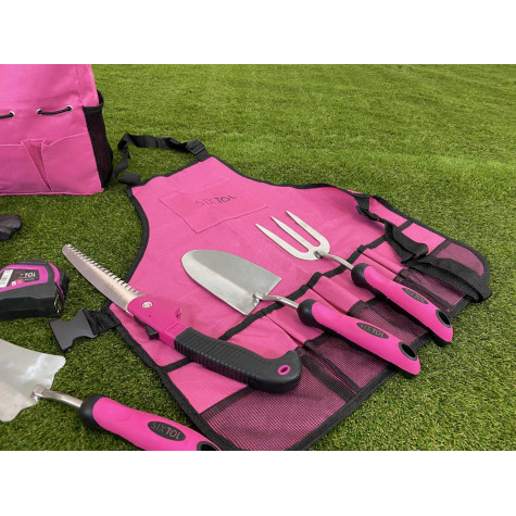 SIXTOL Sada zahradního nářadí Garden pink 12 ks ~ 8