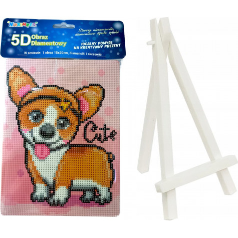 Norimpex Diamantový obrázek malování 15x20cm - Welsh corgi ~ 1