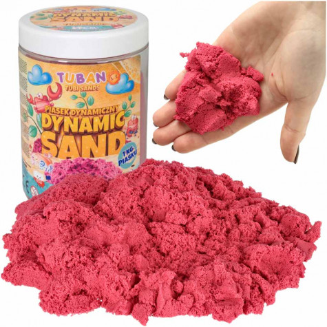 TUBAN Kinetický tekutý písek 1 kg - růžový ~ 1