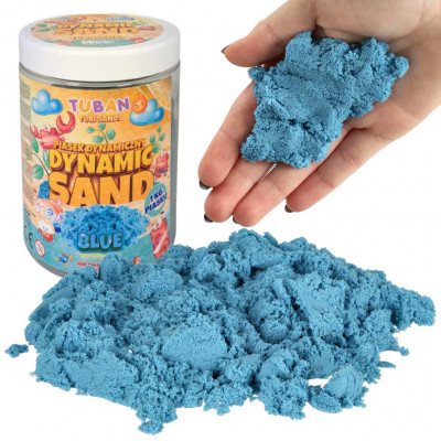 TUBAN Kinetický tekutý písek 1 kg - modrý