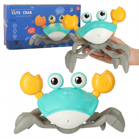 Interaktivní chodící krab se zvukem - zelený ~ 1