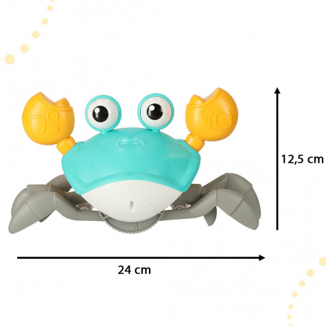 Interaktivní chodící krab se zvukem - zelený ~ 2