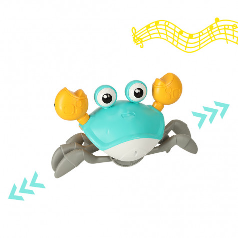 Interaktivní chodící krab se zvukem - zelený ~ 3