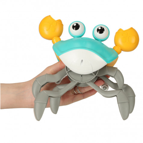 Interaktivní chodící krab se zvukem - zelený ~ 7