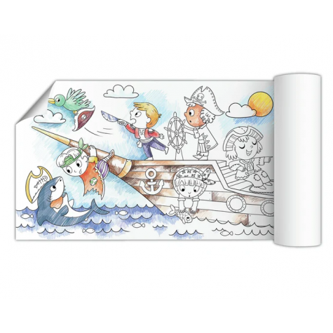 DODO Plakát na vybarvení 70x16cm - Piráti ~ 2