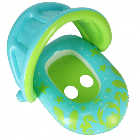 Bestway 34091 Nafukovací baby člun se stříškou - zelený ~ 4