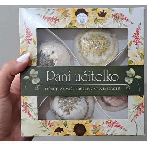 Koupelové pralinky do vany 4 ks - Pro paní učitelku ~ 2