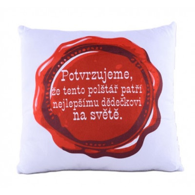 Polštářek - Potvrzujeme - Dědeček