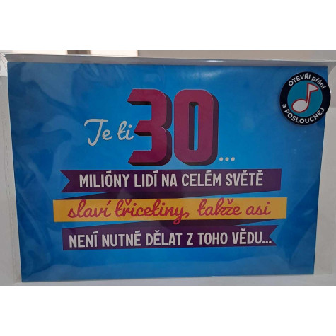 Albi Hrací přání k narozeninám - 30 - pop-up ~ 3