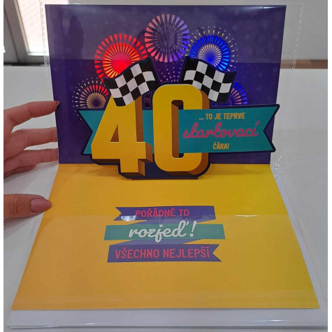 Albi Hrací přání k narozeninám - 40 - pop-up ~ 2