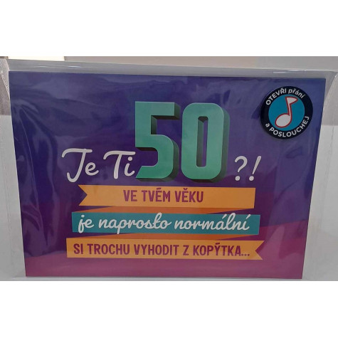 Albi Hrací přání k narozeninám - 50 - pop-up ~ 3