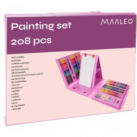 Kruzzel 17239 Výtvarná sada Mega Art Set 208 ks růžová ~ 6