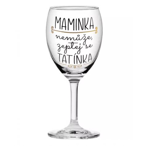 Albi Sklenice na víno 220 ml - Maminka ~ 1