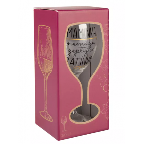 Albi Sklenice na víno 220 ml - Maminka ~ 3