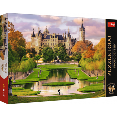 TREFL Puzzle Premium Plus Photo Odyssey: Zámek Schwerin, Německo 1000 dílků ~ 1