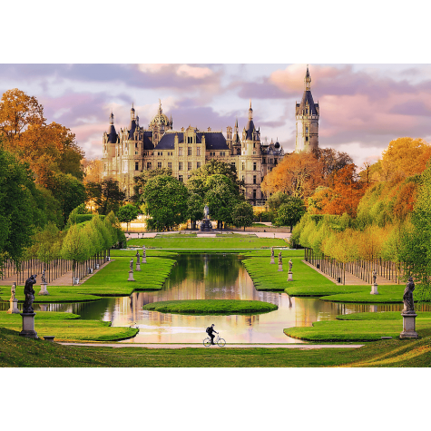 TREFL Puzzle Premium Plus Photo Odyssey: Zámek Schwerin, Německo 1000 dílků ~ 2