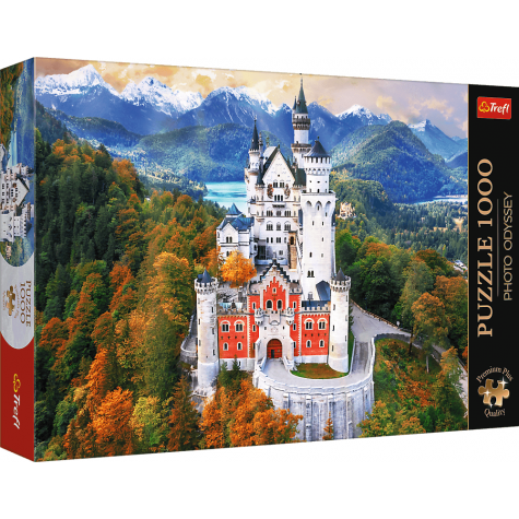 TREFL Puzzle Premium Plus Photo Odyssey: Zámek Neuschwanstein, Německo 1000 dílků ~ 1