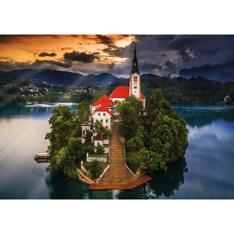 TREFL Puzzle Premium Plus Photo Odyssey: Jezero Bled, Slovinsko 1000 dílků ~ 2