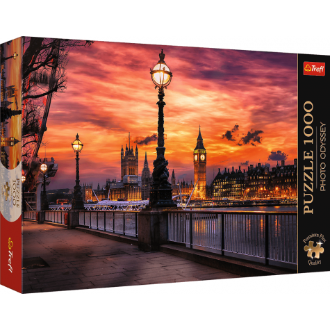 TREFL Puzzle Premium Plus Photo Odyssey: Big Ben, Londýn 1000 dílků ~ 1