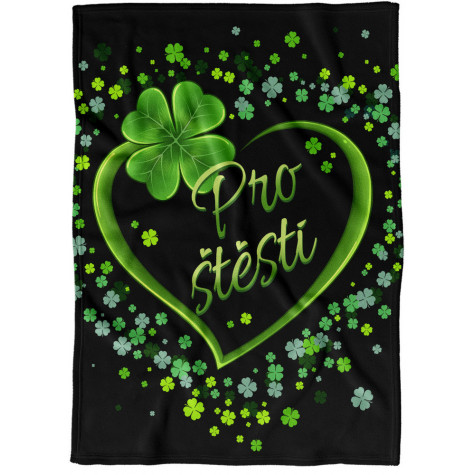 Deka 200 x 140 cm - Srdce pro štěstí ~ 1