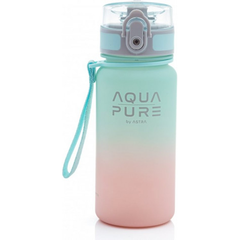 ASTRA Zdravá láhev na vodu Aqua Pure 400 ml růžovo-mintová ~ 1