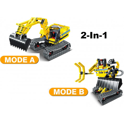 iM.Master Stavebnice Bagr robot 2v1 plast 342 dílků ~ 2