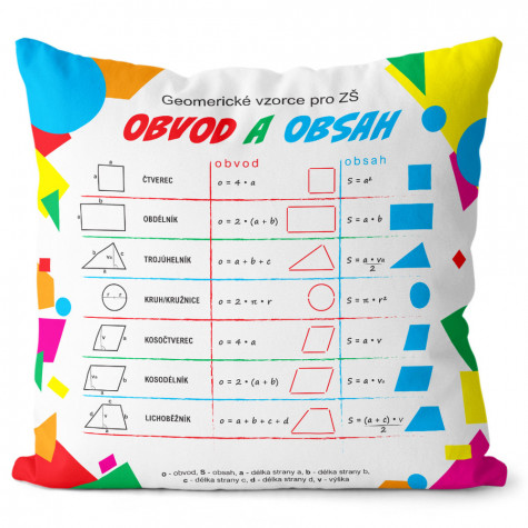 Polštář oboustranný 40 x 40 cm - Geometrie ~ 1