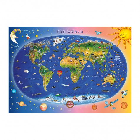 Dino Puzzle Dětská mapa 300XL dílků ~ 2