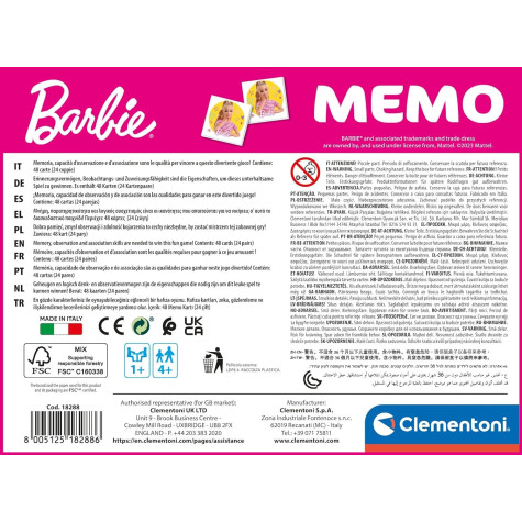 CLEMENTONI Pexeso Barbie ~ 5