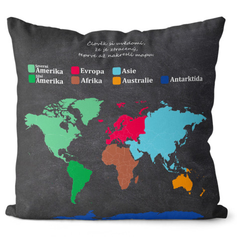 Polštář oboustranný 40 x 40 cm - Nejdůležitější vlajky ~ 3