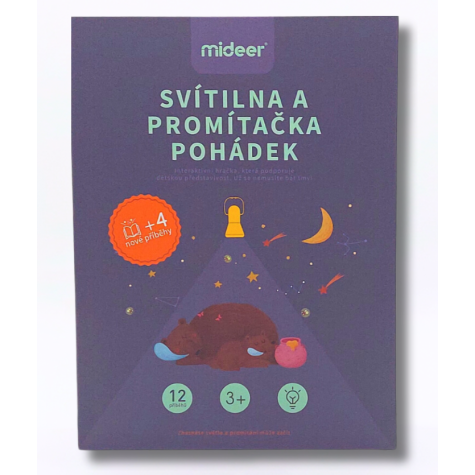 Mideer Dětská promítačka 12 pohádek s českým návodem ~ 2