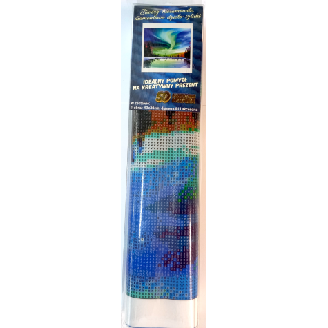 Norimpex Diamantový obrázek malování 30x40cm - Polární noc nad jezerem ~ 3