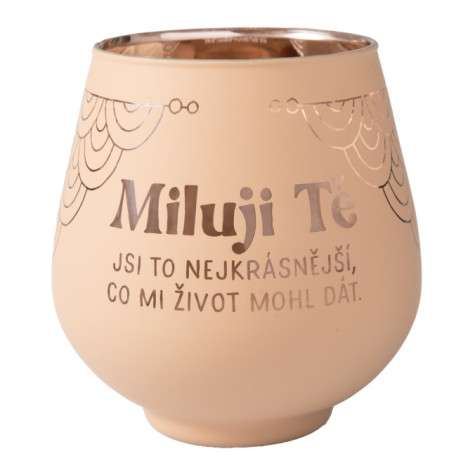 Albi Zrcadlový svícen - Miluji Tě ~ 1